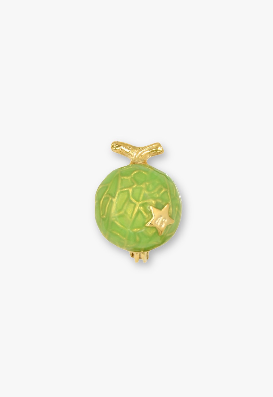 Melon motif earrings