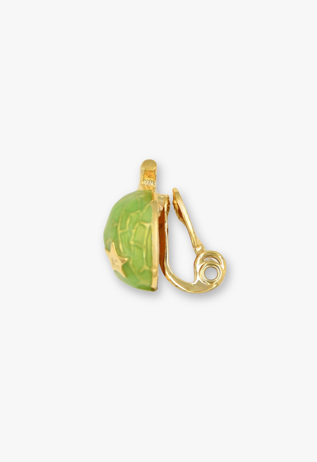 Melon motif earrings