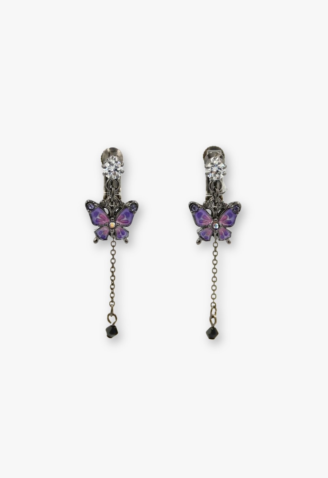 butterfly motif earrings