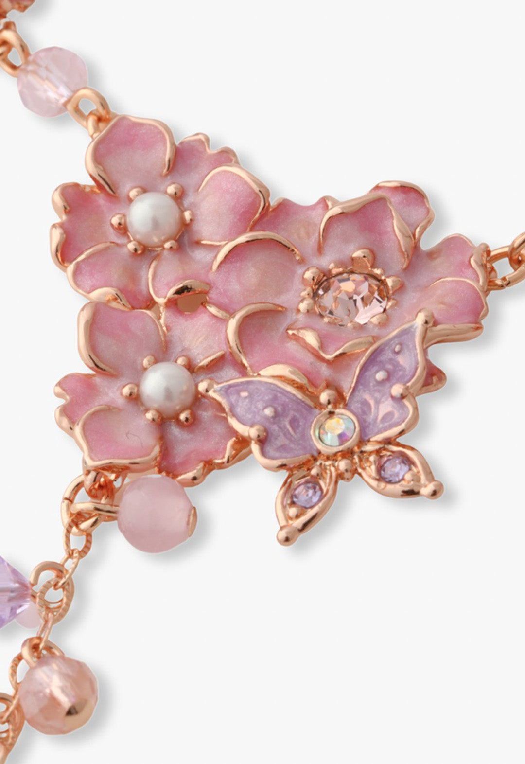 八重桜モチーフ ネックレス