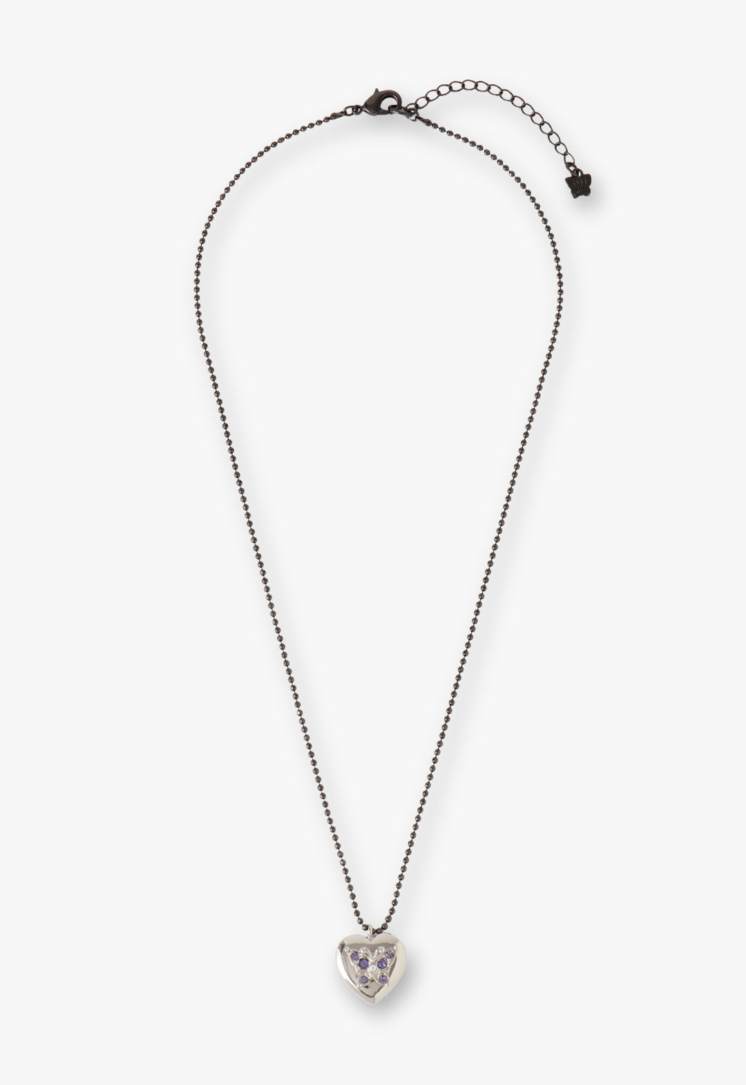 Heart and butterfly necklace