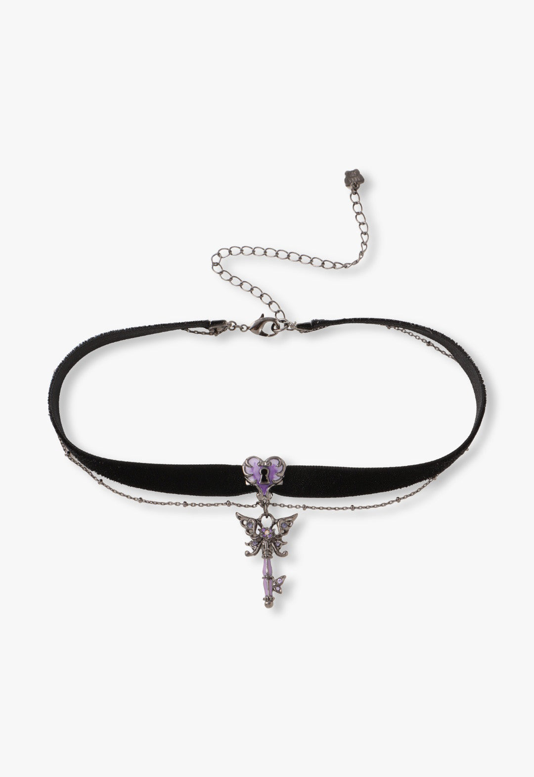 アナ スイ（ANNA SUI）バタフライ鍵モチーフ チョーカーネックレス 