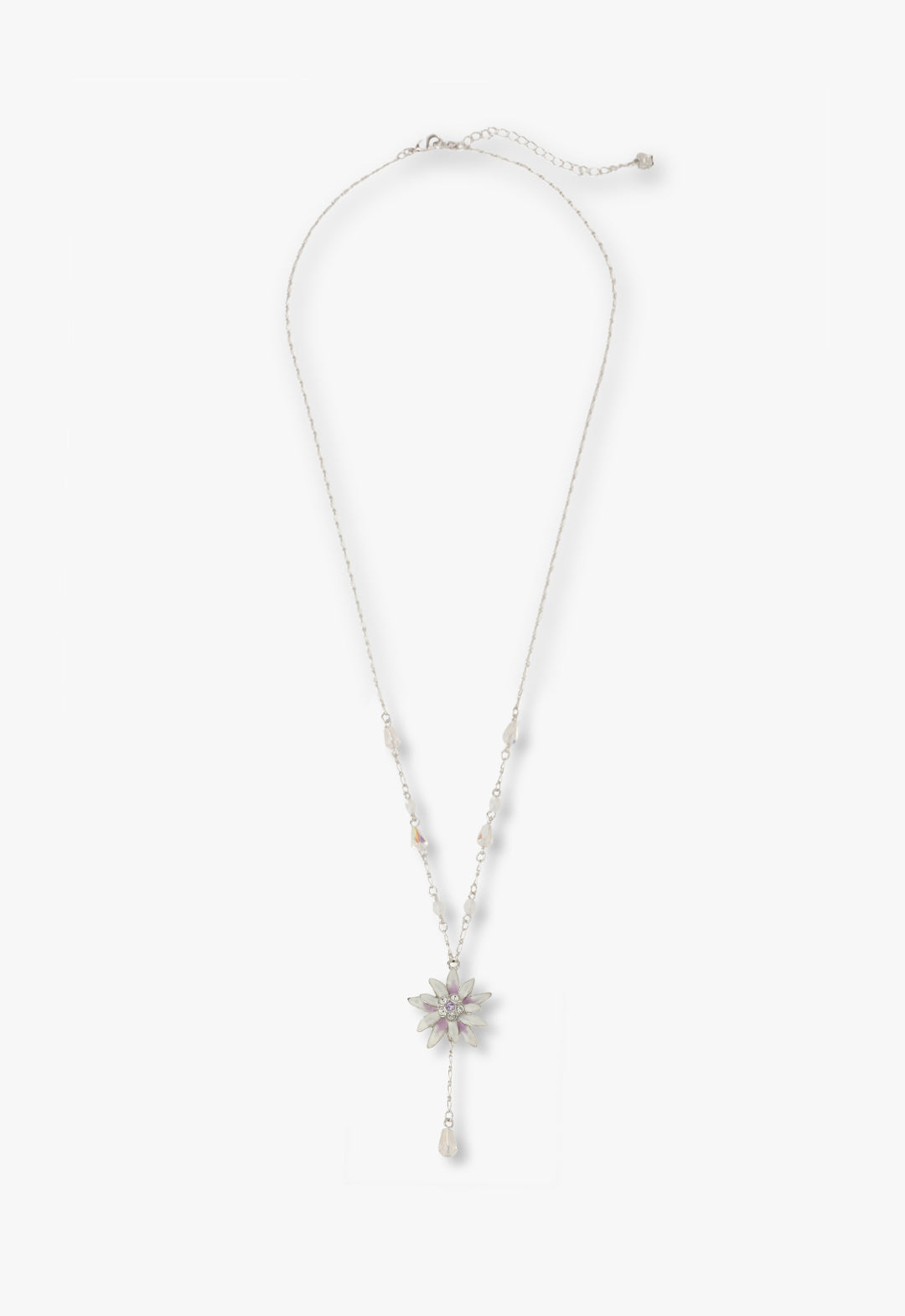 雪绒花图案长项链