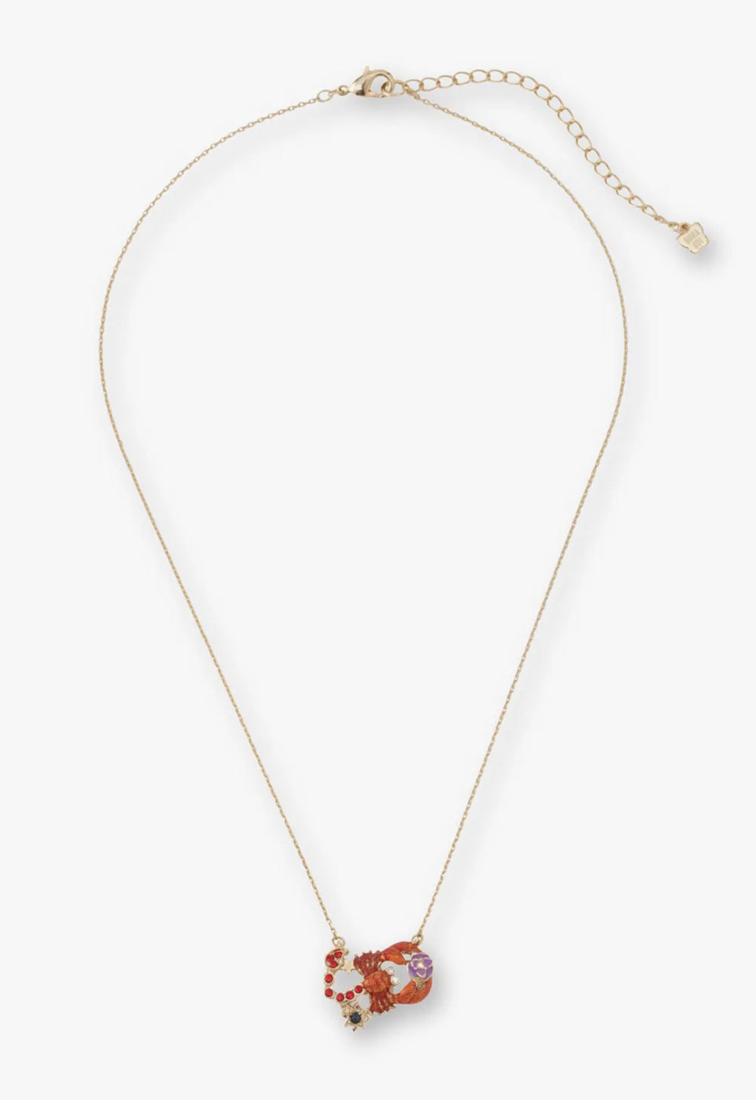 Scorpio motif necklace