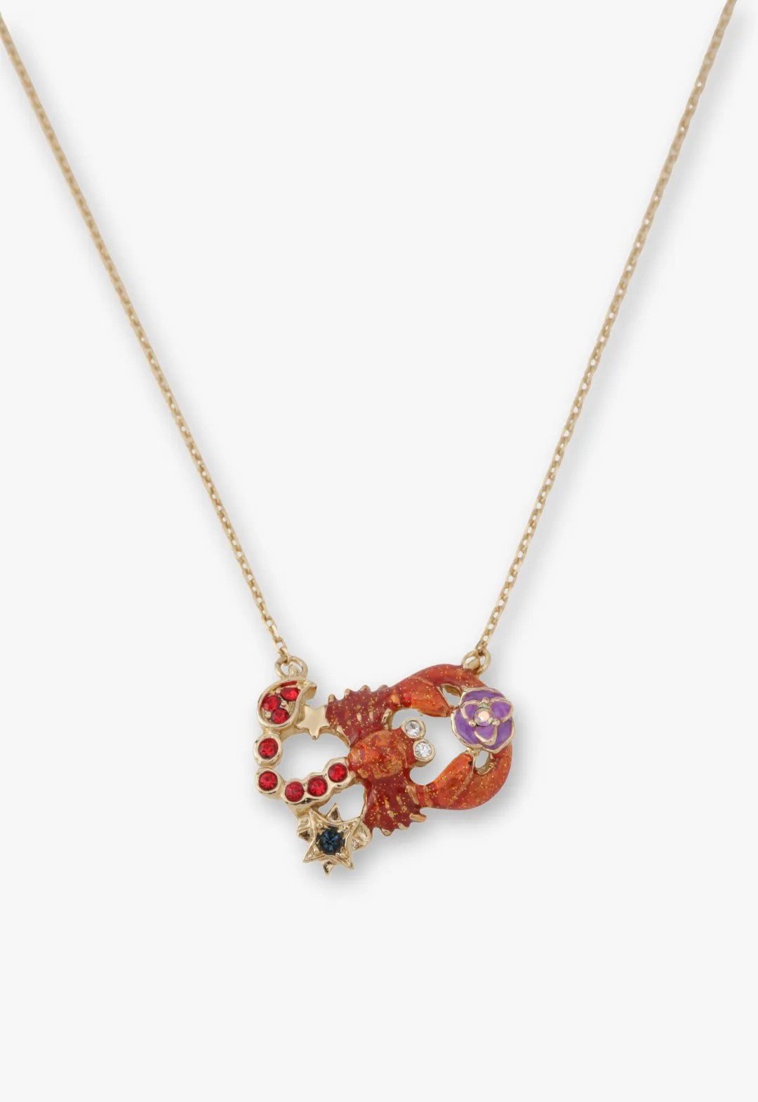 Scorpio motif necklace