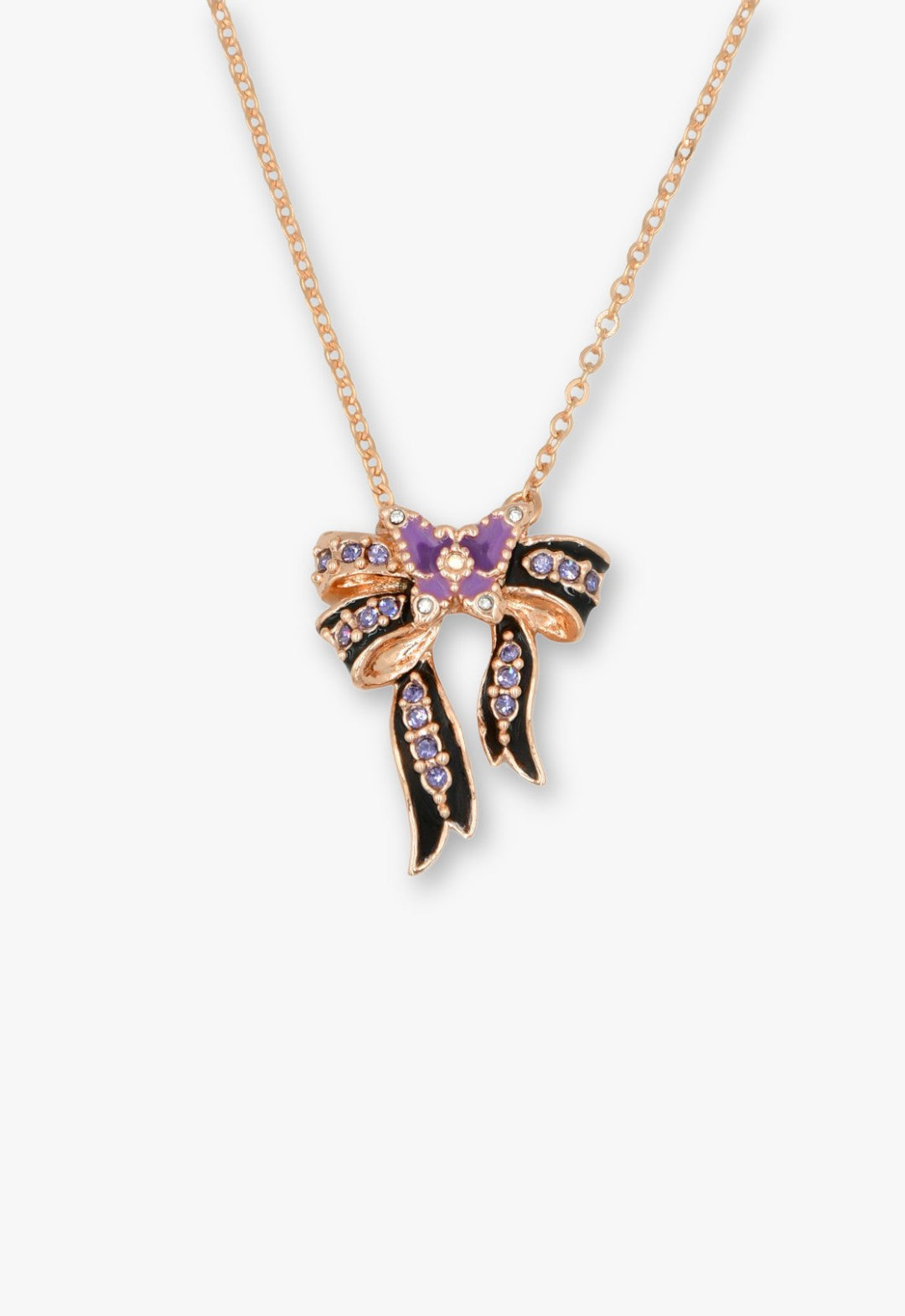 Ribbon motif necklace