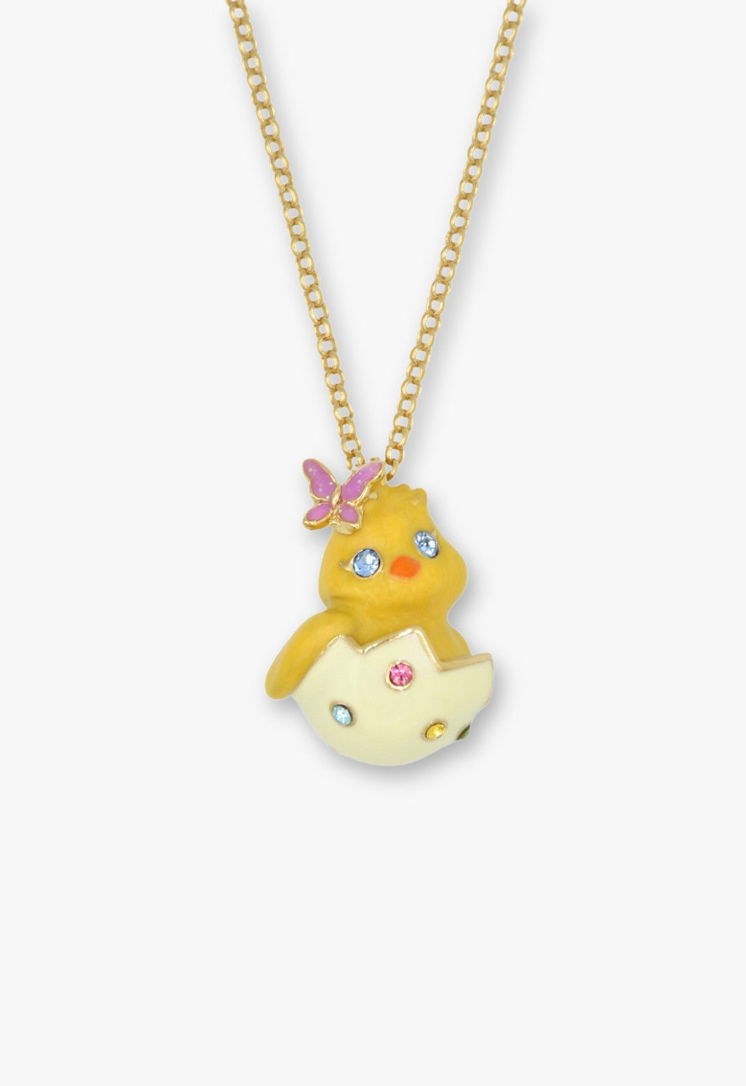Chick motif necklace