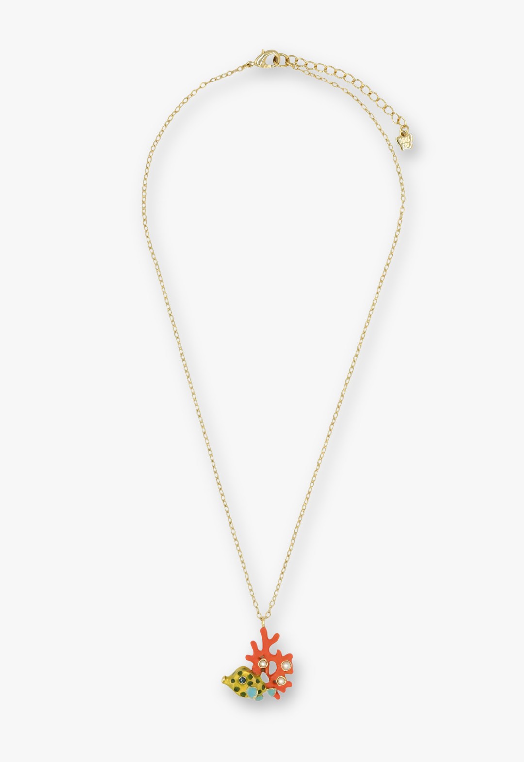 Boxfish motif necklace