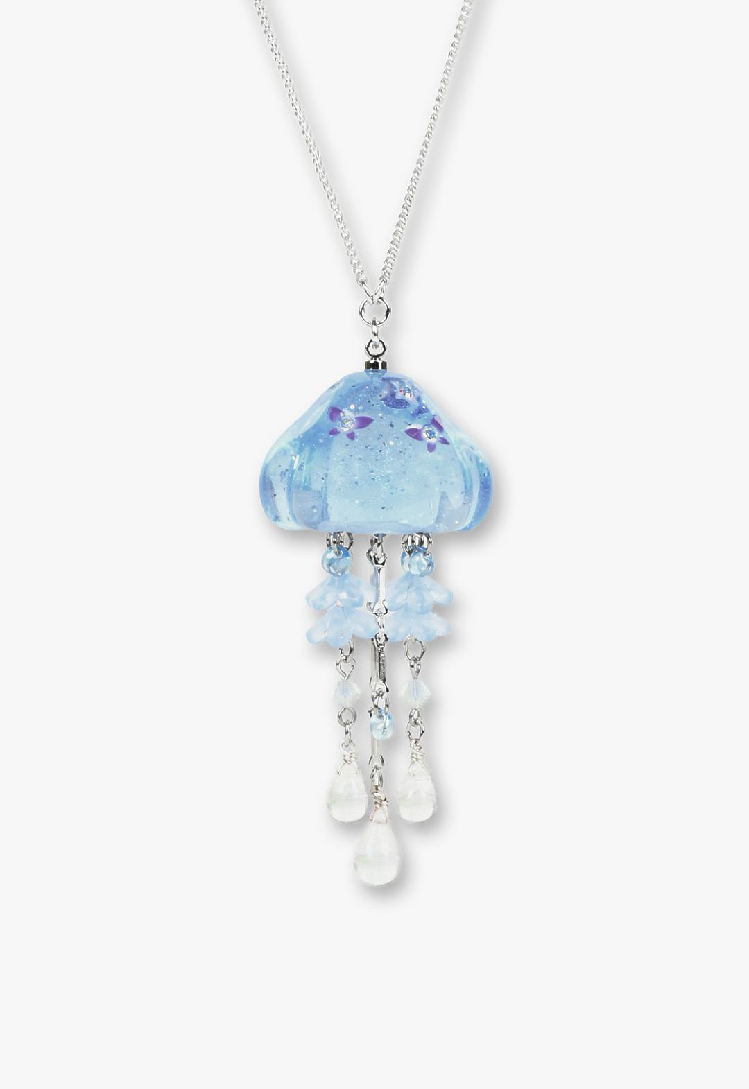 Jellyfish motif necklace