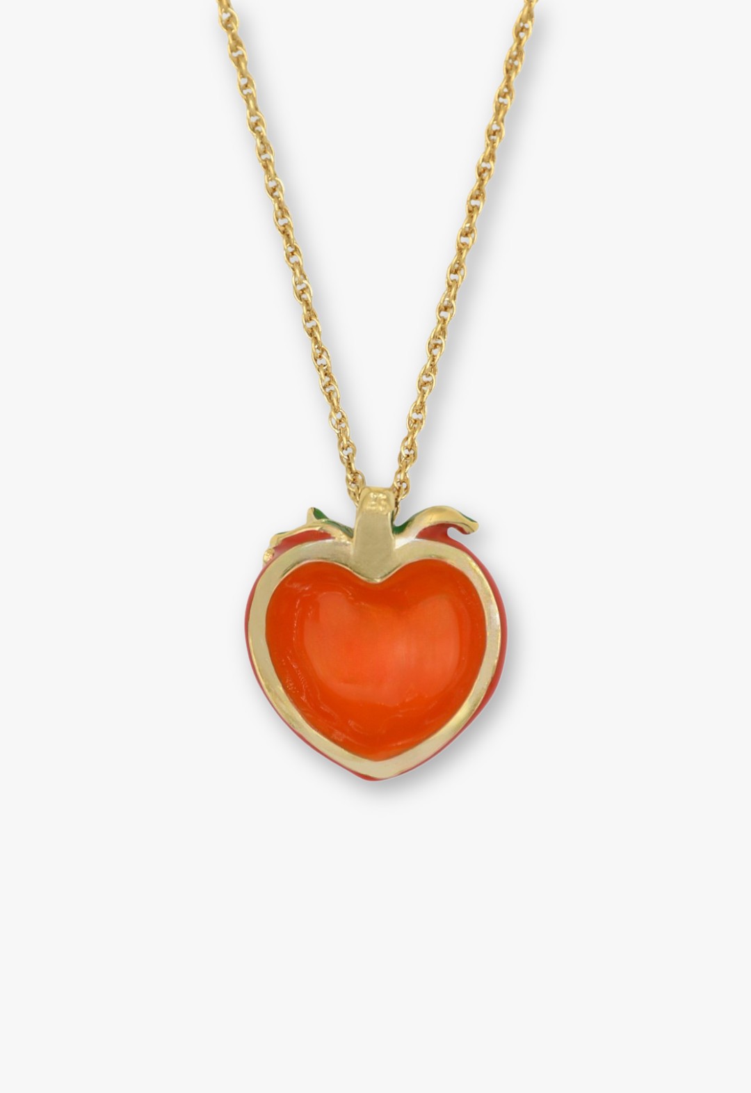 Tomato motif necklace