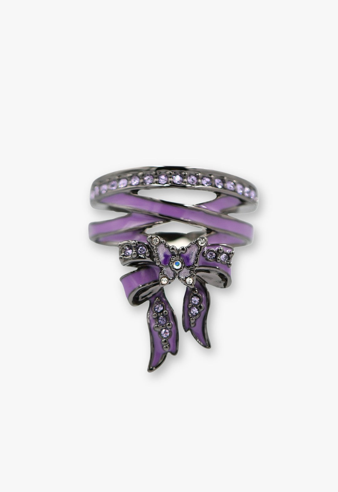 Ribbon motif ring