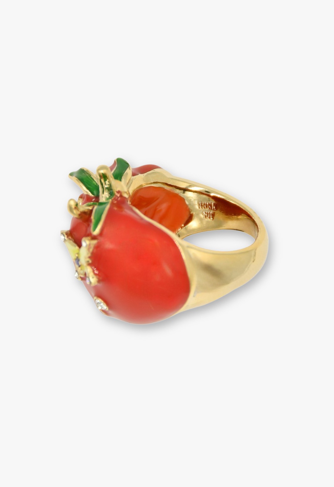 Tomato motif ring