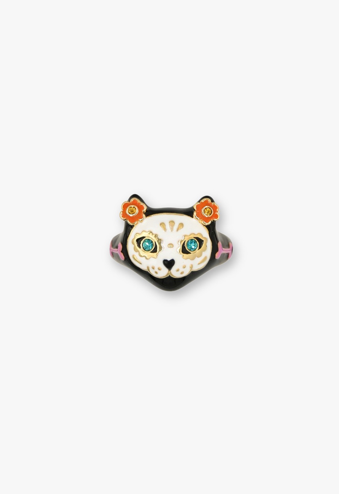 Cat motif ring