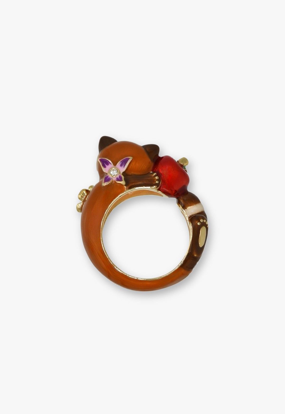 レッサーパンダモチーフ リング