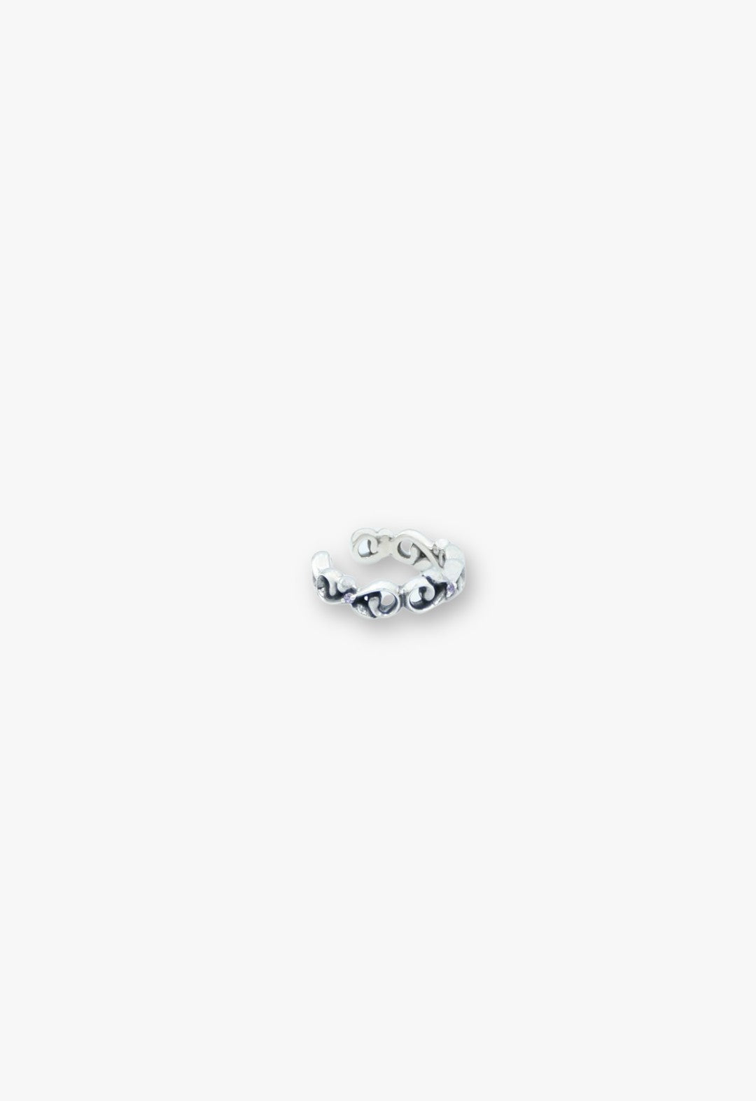 Arabesque motif ear cuffs