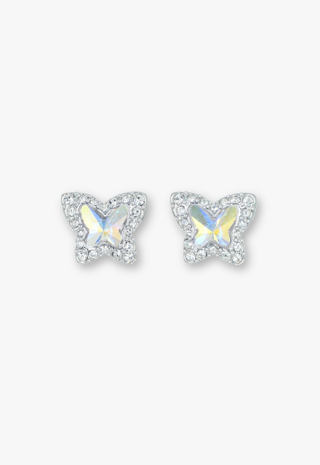 Sparkle butterfly motif earrings