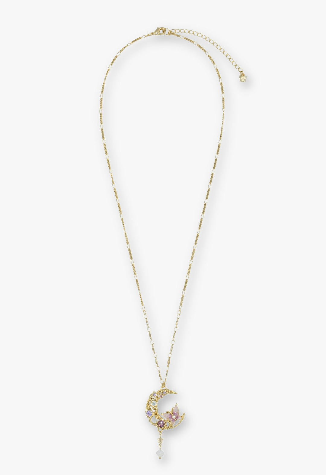 【限量版礼盒装】蝴蝶与新月图案项链