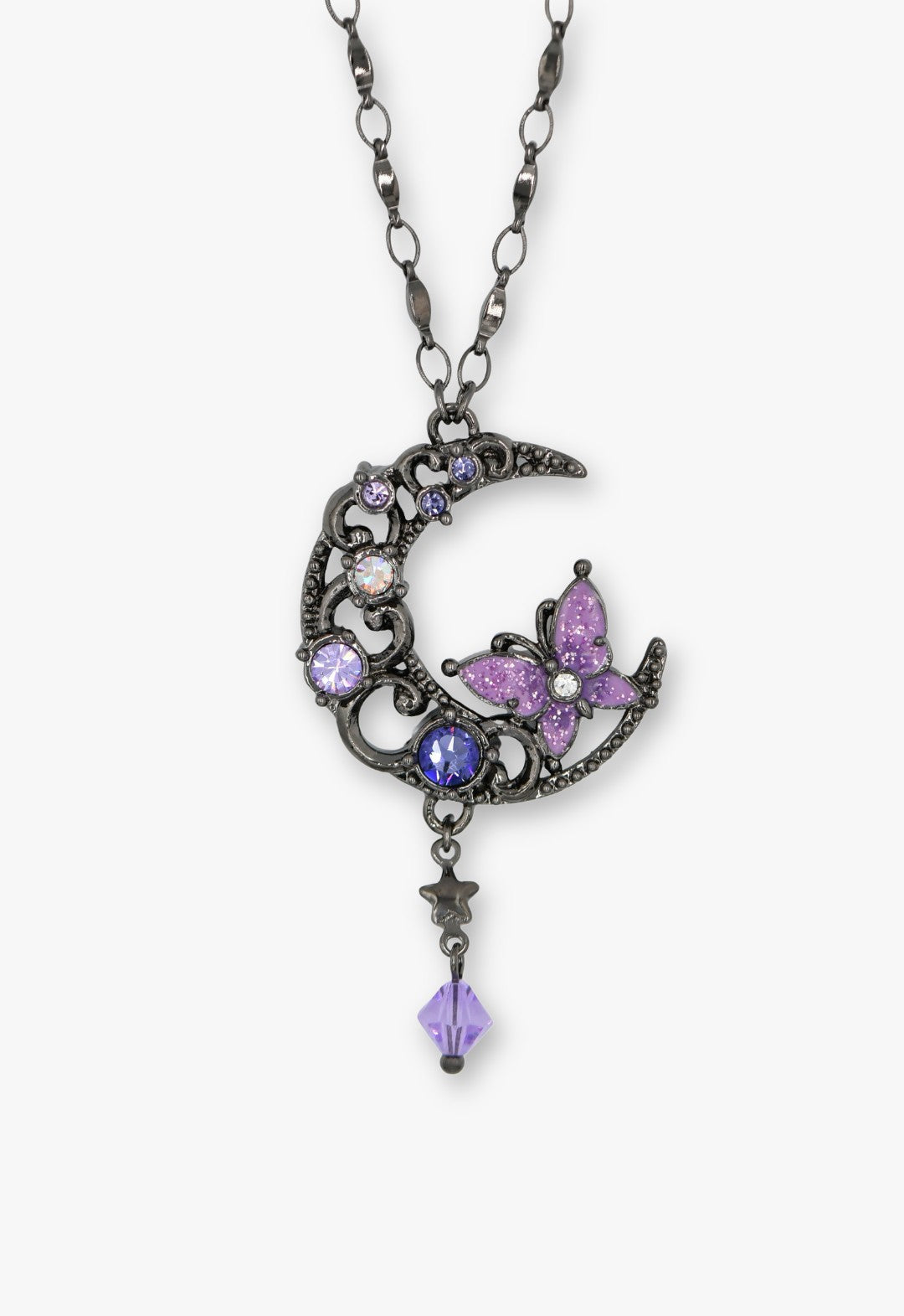 アナ スイ（ANNA SUI）【限定BOX付】蝶 三日月モチーフ ネックレス 