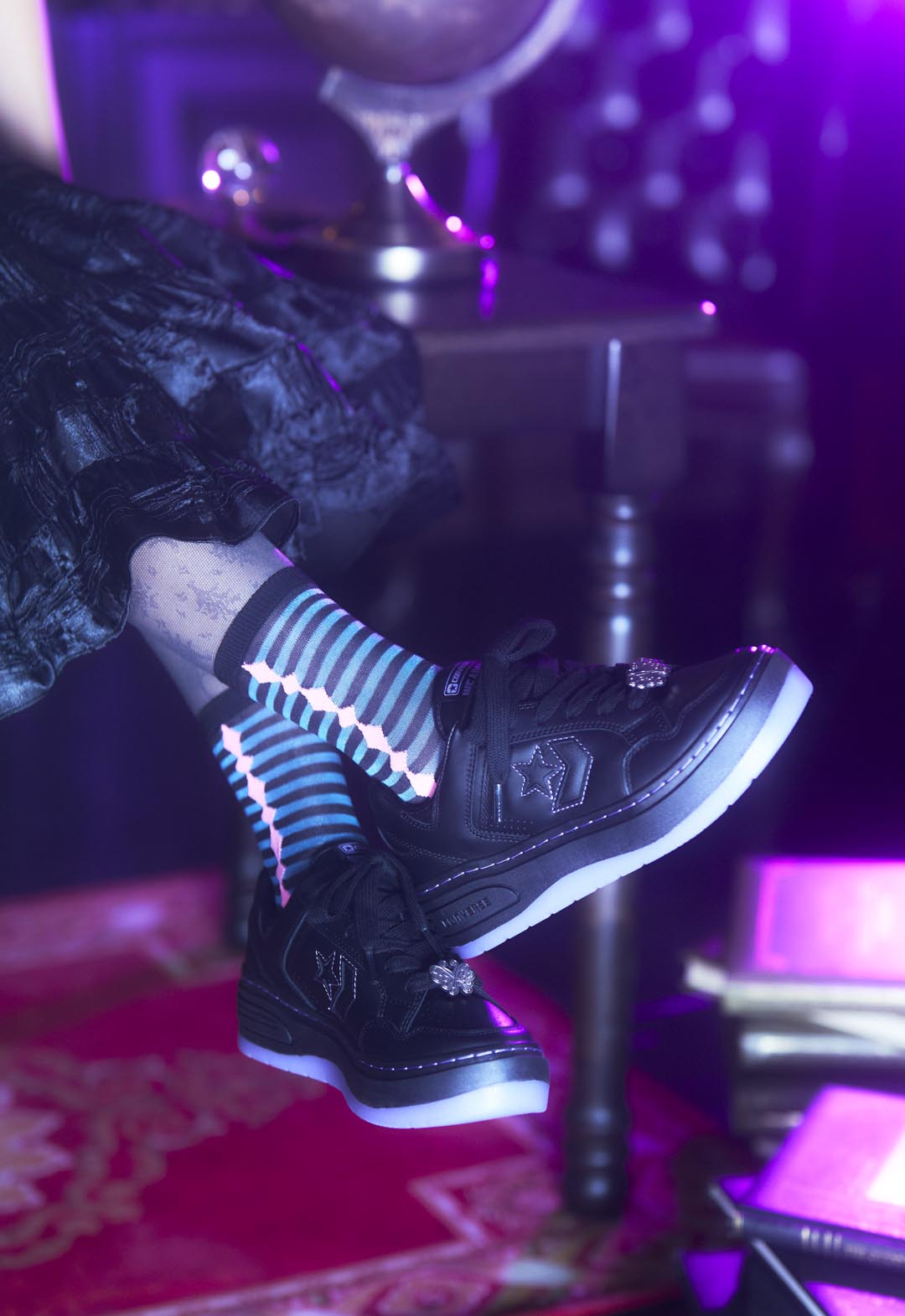 Prism Border Socks