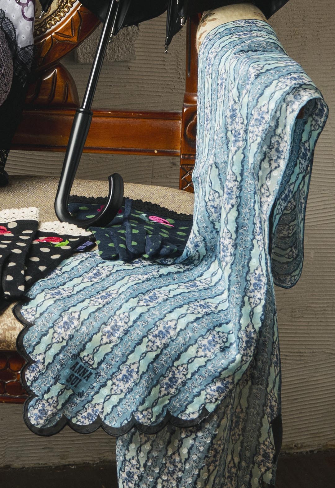 Silk rayon petite long scarf