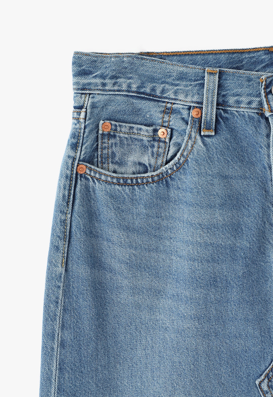 EMBROIDERED DENIM SKIRT