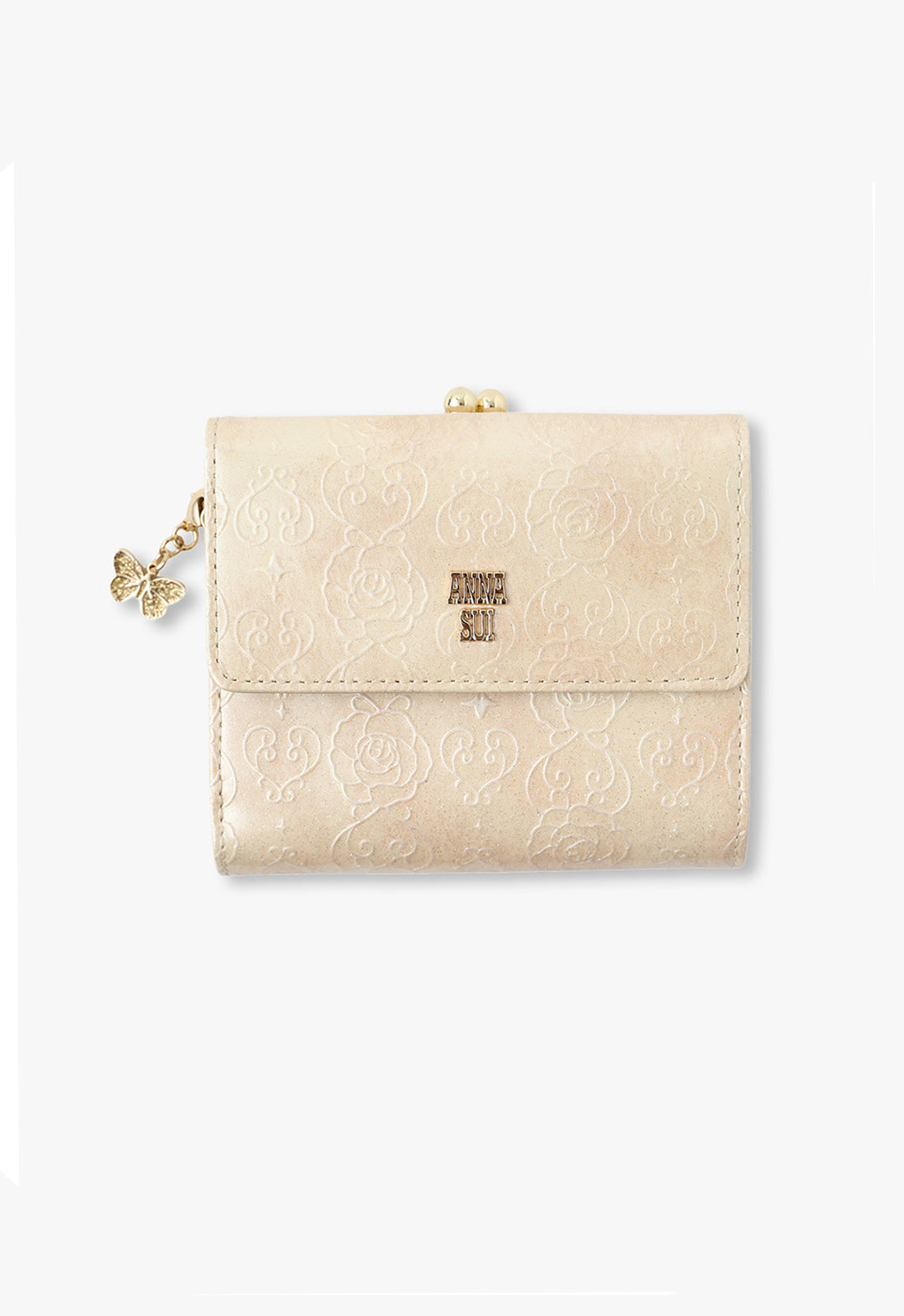 Rose Heart Clasp Bi-fold Wallet