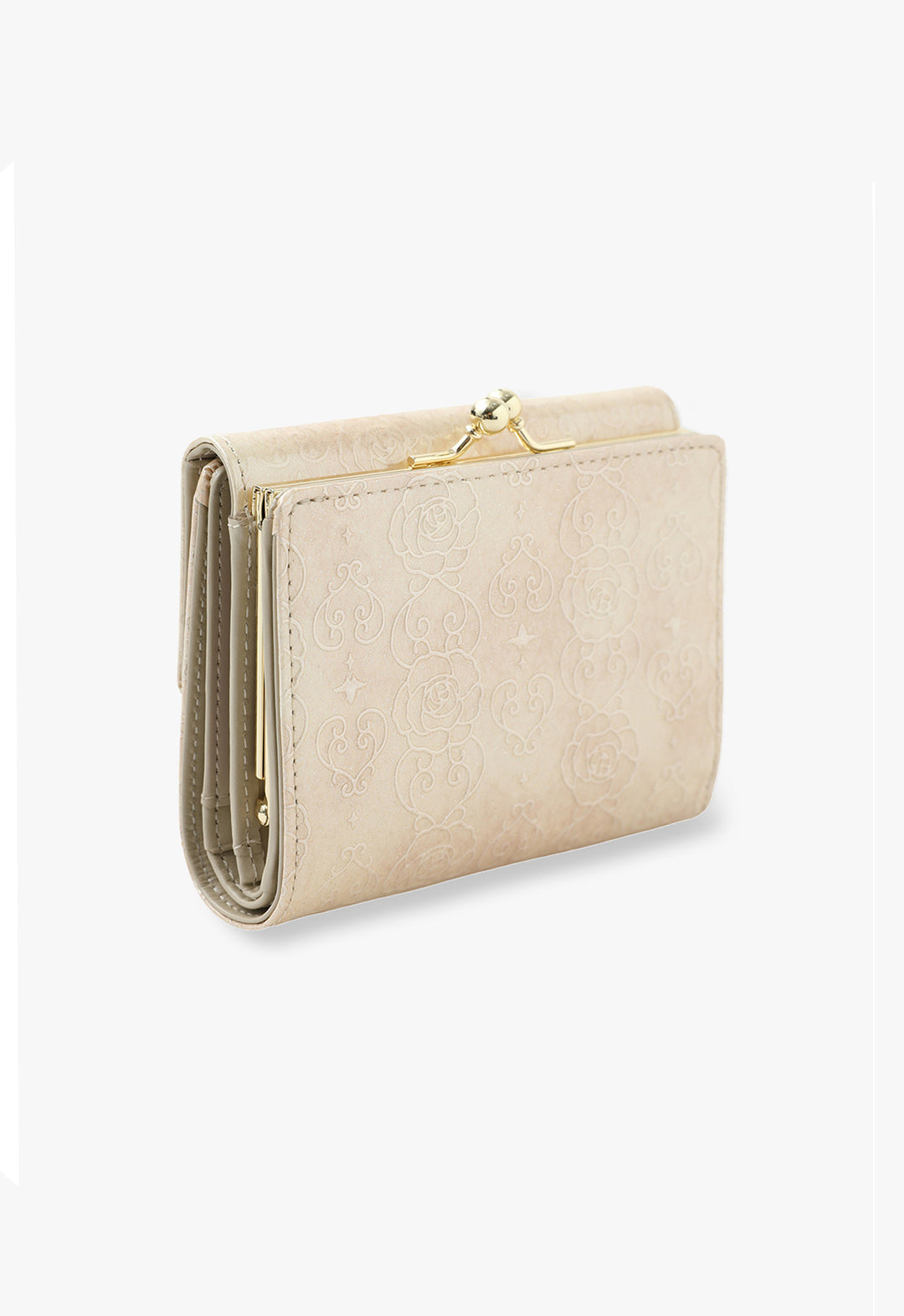 Rose Heart Clasp Bi-fold Wallet