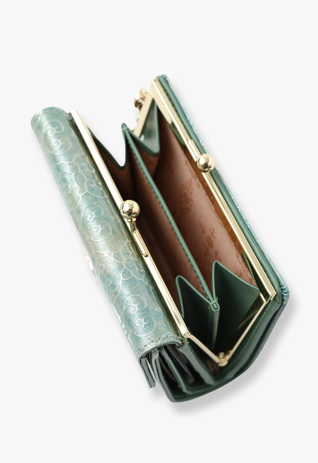 Rose Heart Clasp Bi-fold Wallet