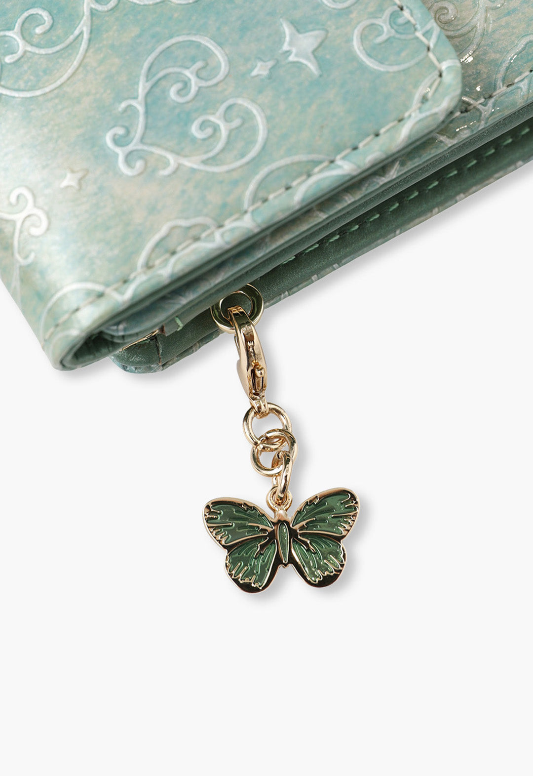 Rose Heart Clasp Bi-fold Wallet