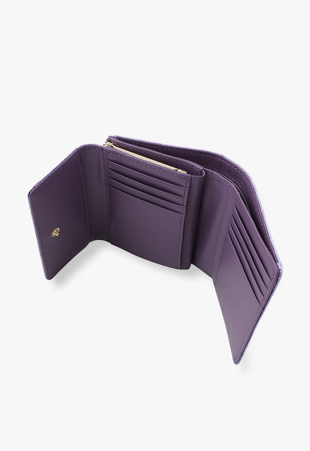 Rose Heart Clasp Bi-fold Wallet