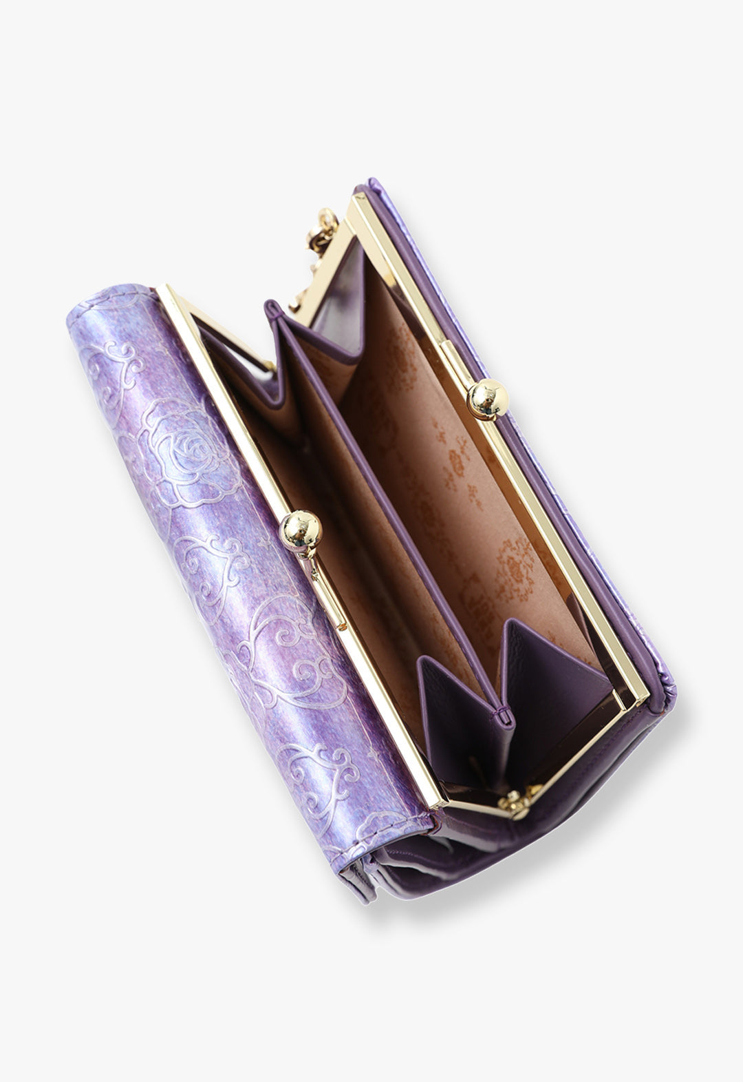 Rose Heart Clasp Bi-fold Wallet