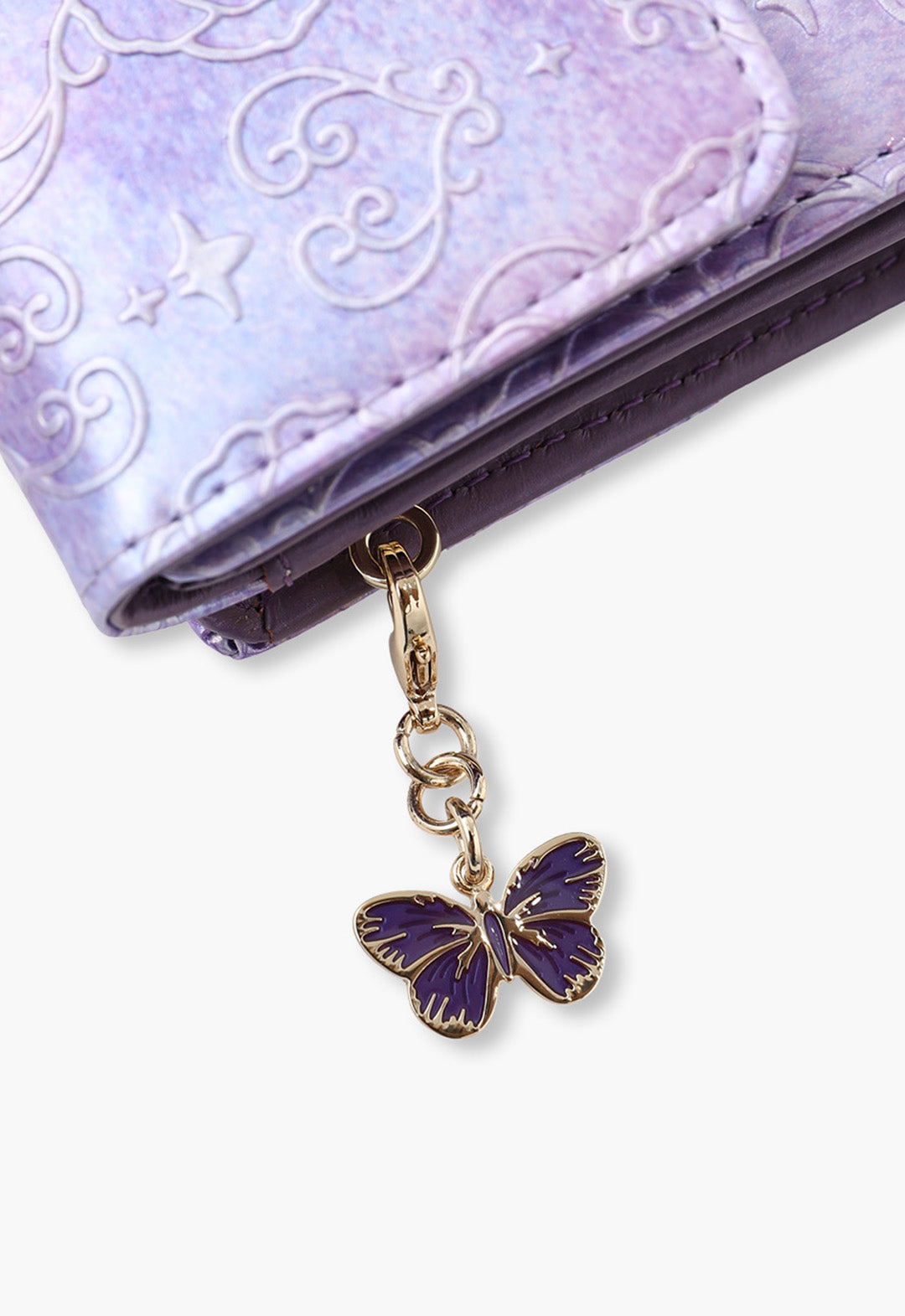 Rose Heart Clasp Bi-fold Wallet