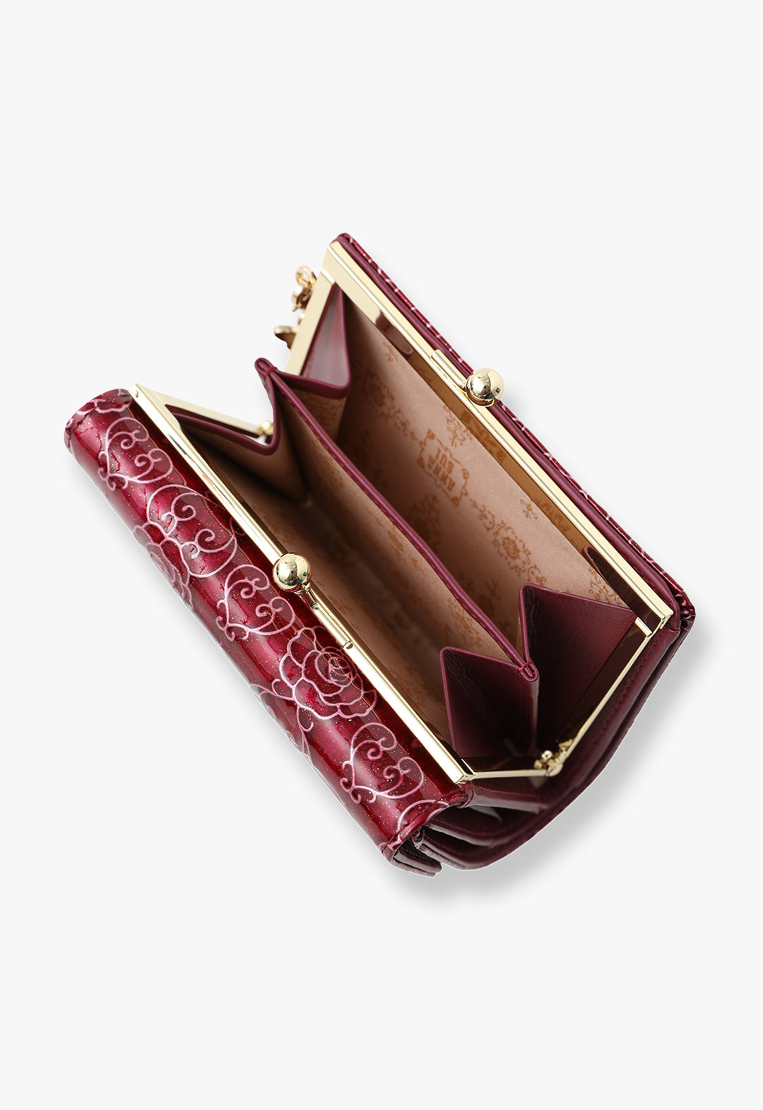 Rose Heart Clasp Bi-fold Wallet