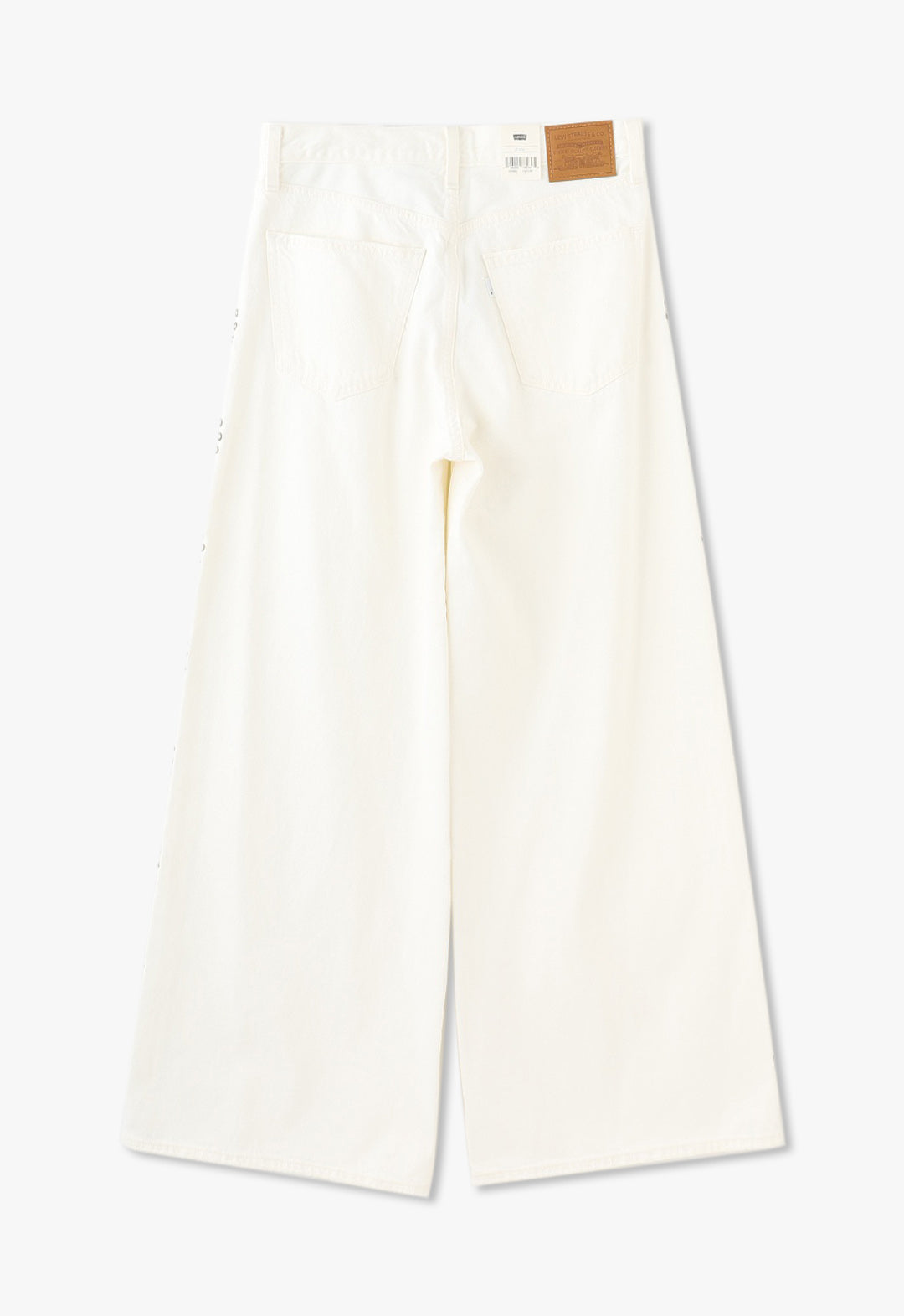 STUDDED WIDE LEG JEANS