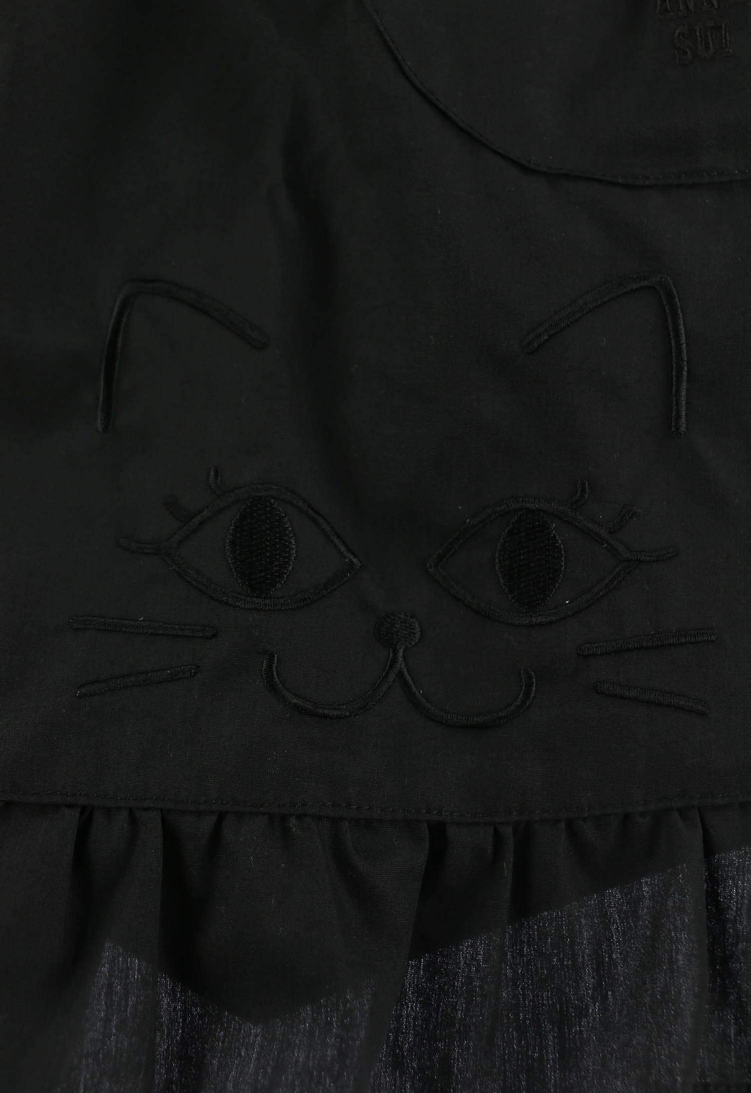 猫刺繍 サロンエプロン