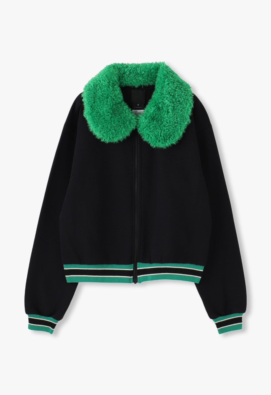 PLUSH TEDDY COLLAR SWEATSHIRT