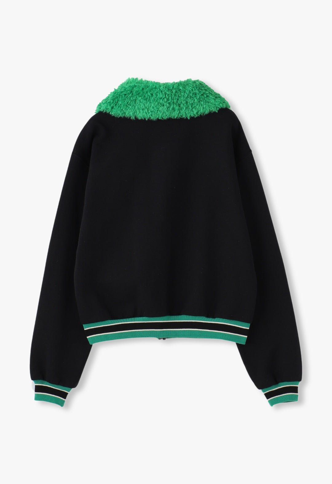 PLUSH TEDDY COLLAR SWEATSHIRT
