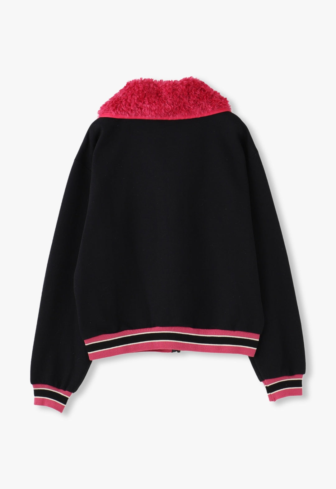 PLUSH TEDDY COLLAR SWEATSHIRT