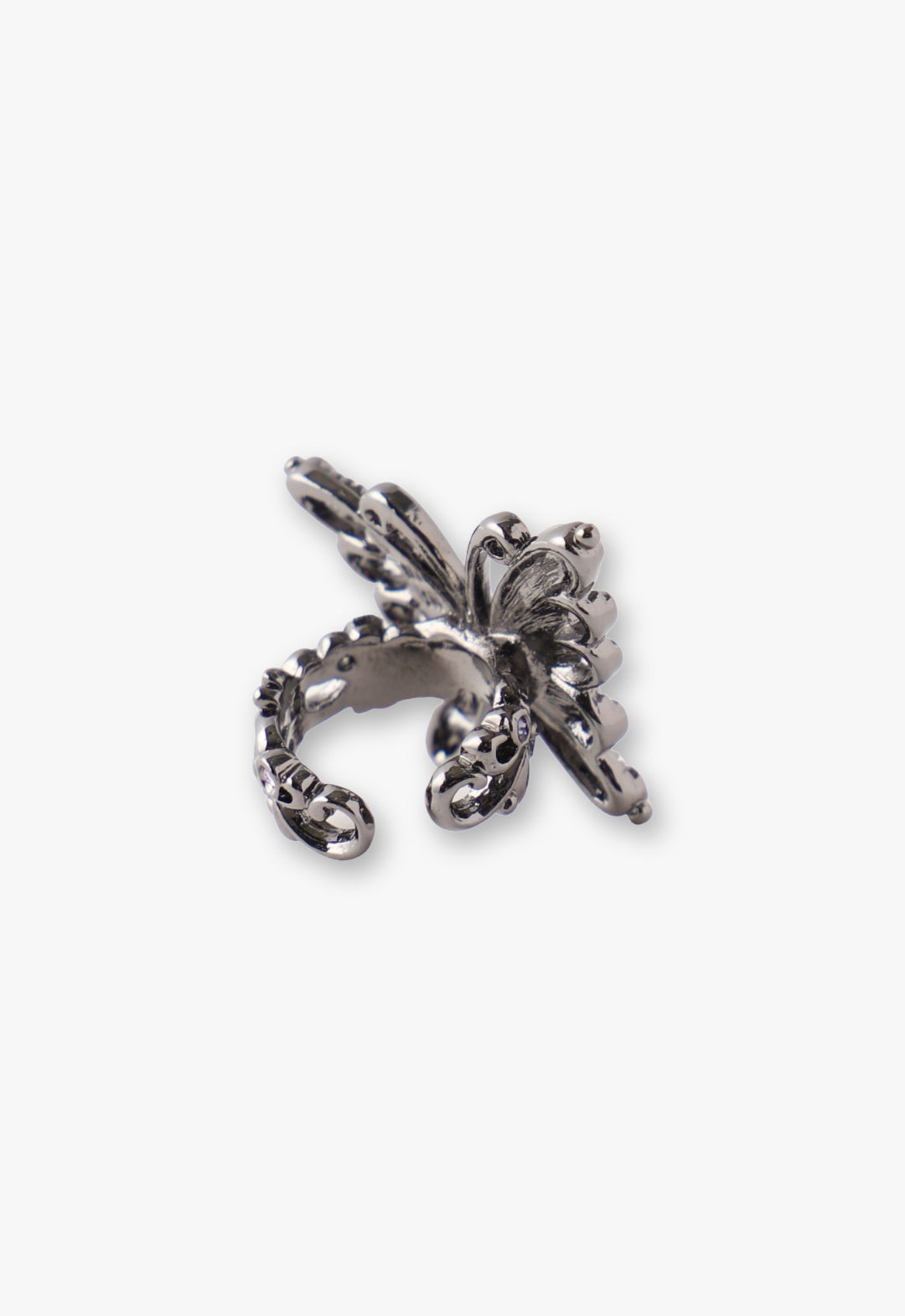 Butterfly motif ear cuff