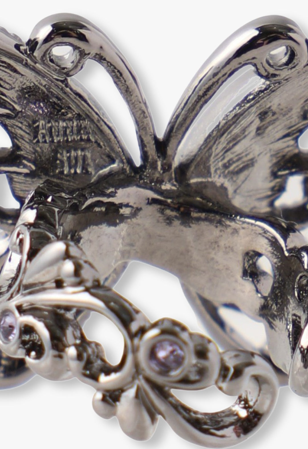 Butterfly motif ear cuff