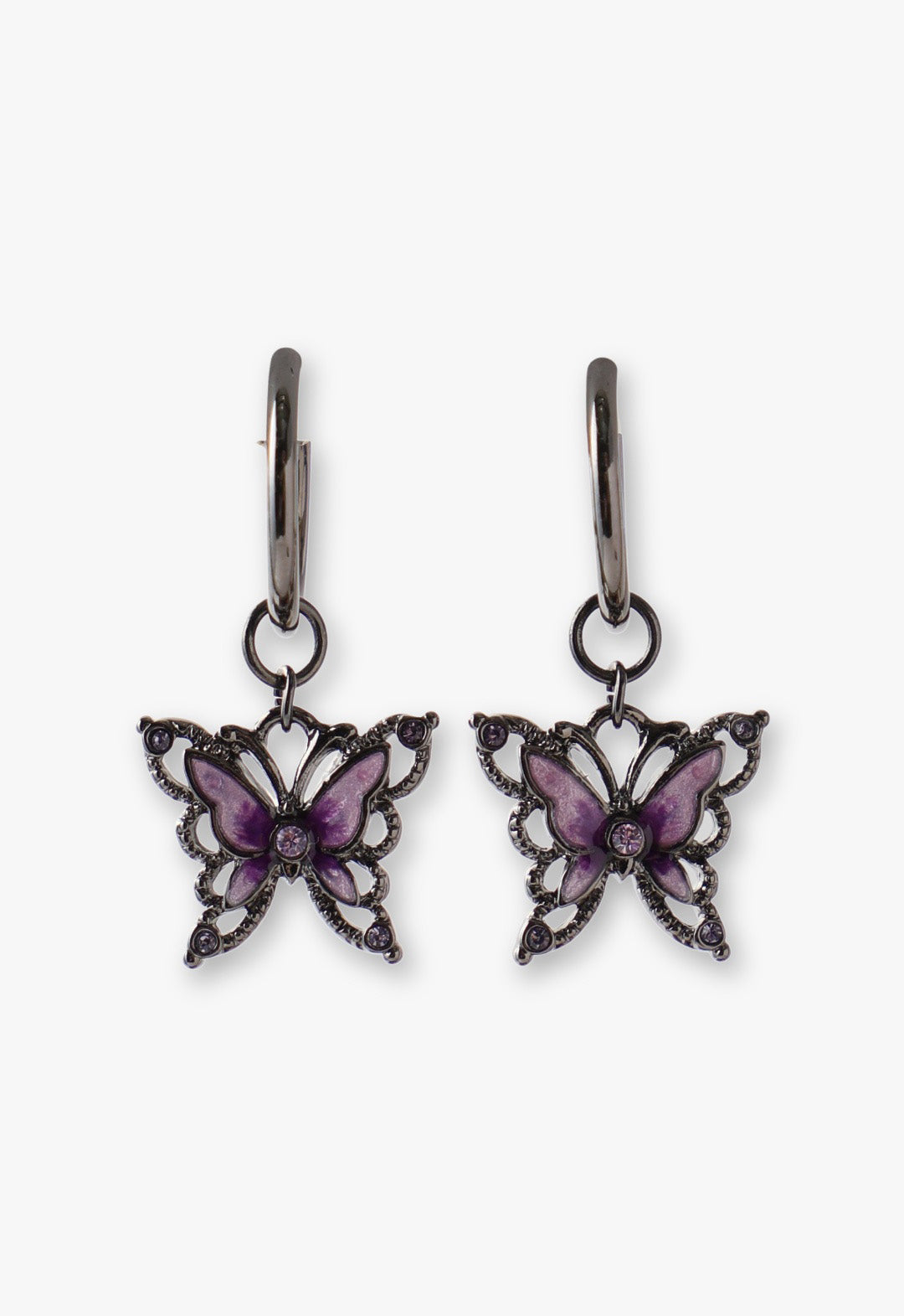 Butterfly motif hoop earrings – アナ スイ ジャパン 公式ウェブストア