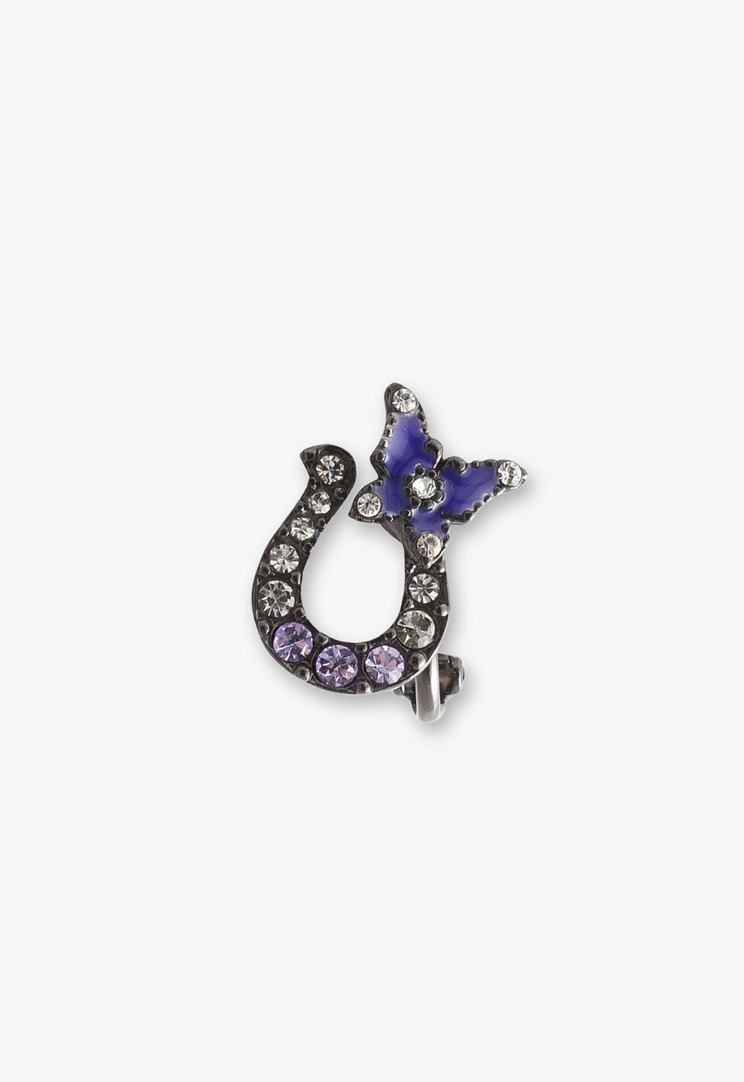 Horseshoe motif earrings