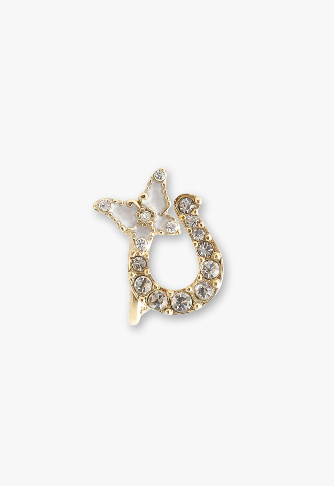 Horseshoe motif earrings