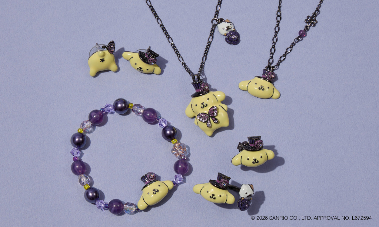 <center><small>ANNA SUI × POMPOMPURIN<br>　アクセサリーが登場！</small></center>