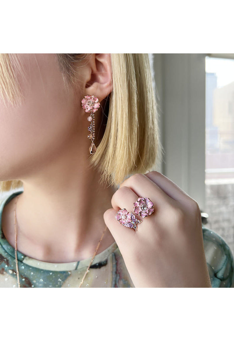 Yae cherry motif earrings