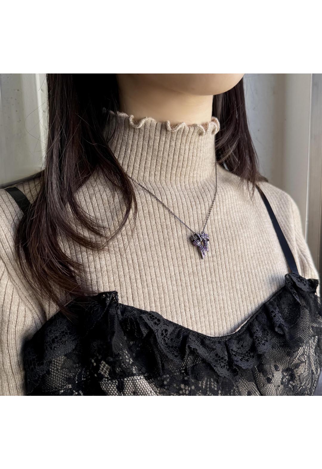 アナ スイ（ANNA SUI） リボンモチーフ ネックレス | バタフライ ギフト