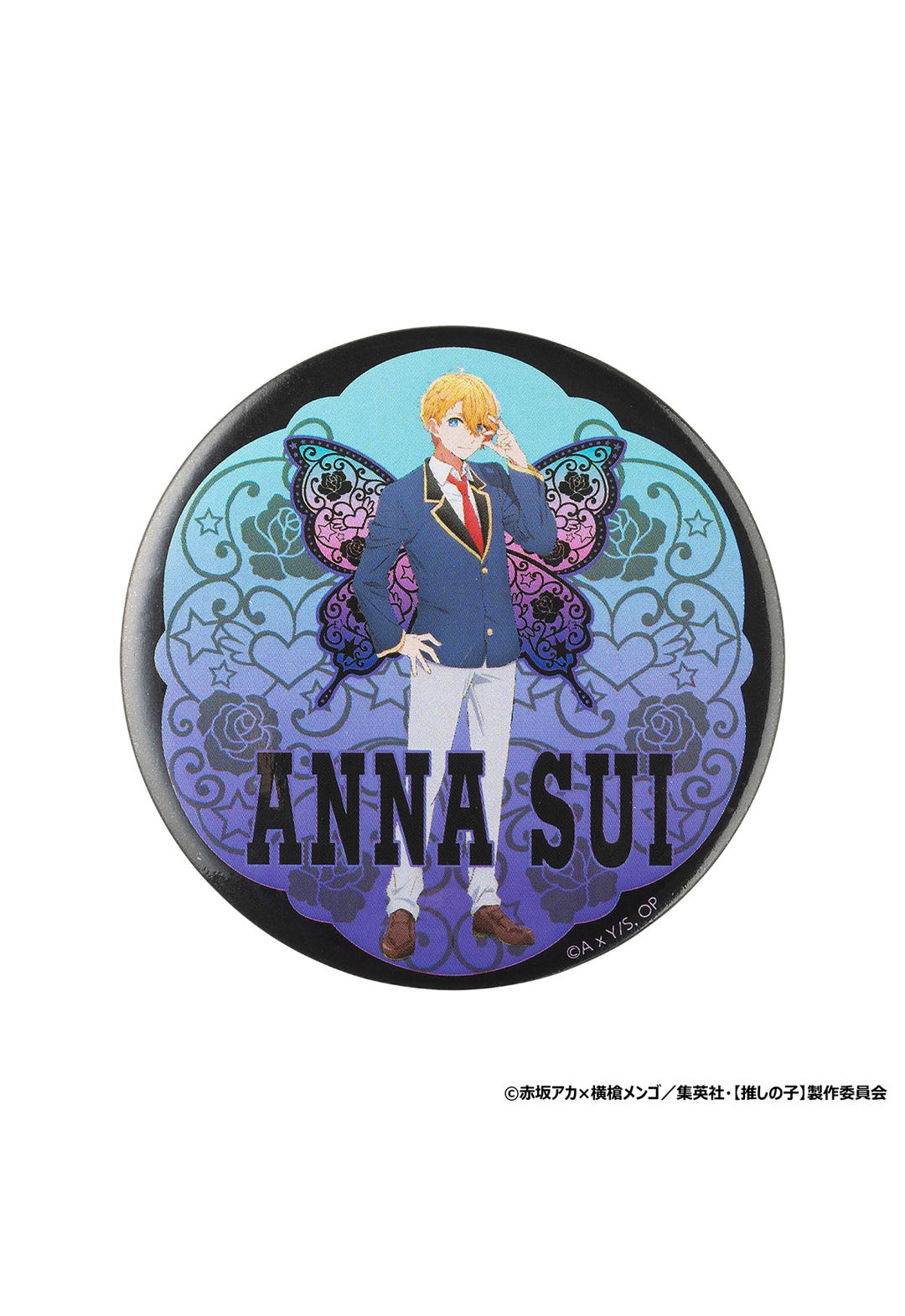 [Oshi no Ko] × ANNA SUI Oshikatsu Tote Bag (Trading Card Case / Can Badge Included) BLACK