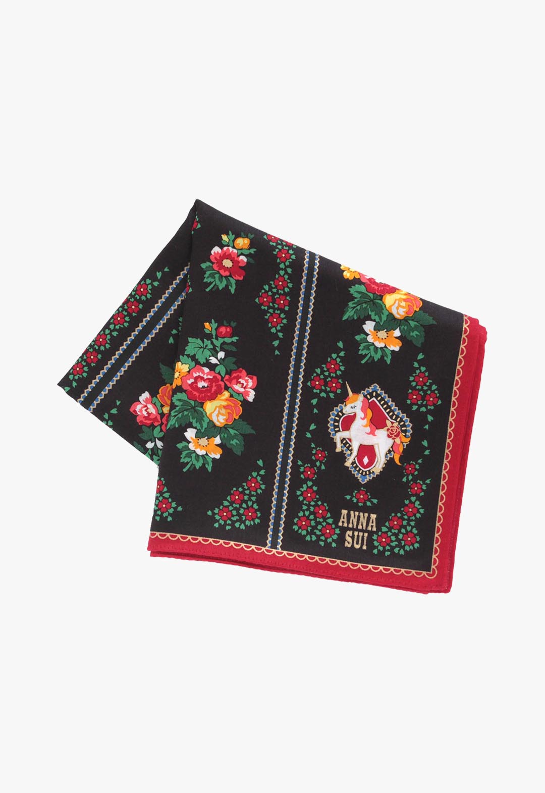 ハンカチ ANNA SUI Zodiac Horse Print Handkerchief