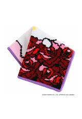 [HELLO KITTY 50th] Rose pattern chenille woven towel handkerchief