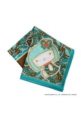 [HELLO KITTY 50th] Large size leaf print handkerchief